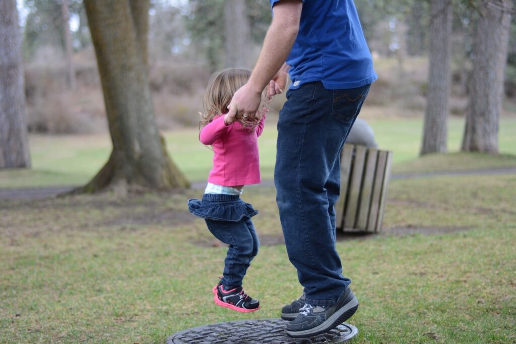 jump, father daughter, father-2524300.jpg